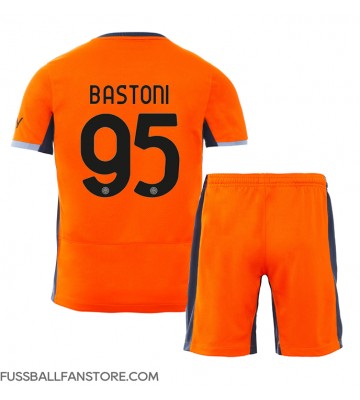 Inter Milan Alessandro Bastoni #95 Replik 3rd trikot Kinder 2023-24 Kurzarm (+ Kurze Hosen)